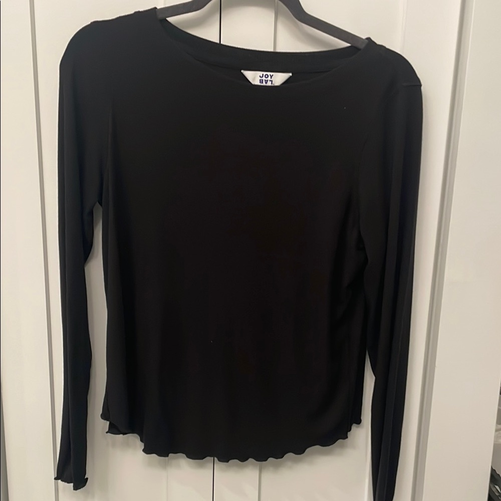JoyLab Classic Black Long Sleeve Tee